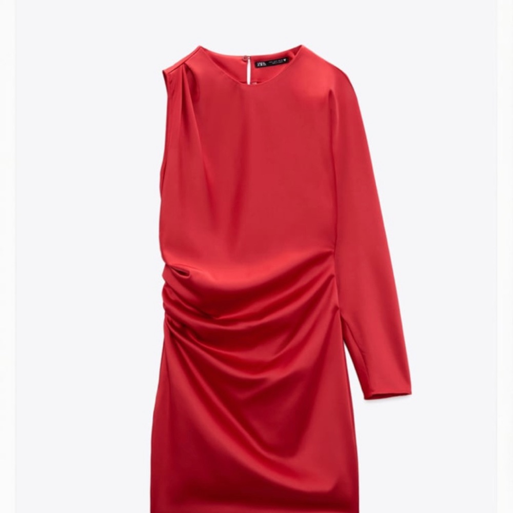 Satin effect Zara dress